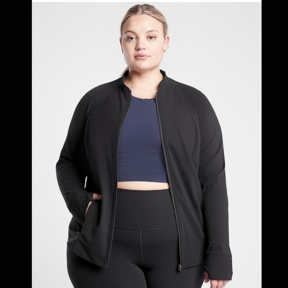 Athleta Jackets & Coats Nwt Athleta Salutation Jacket Black Poshmark